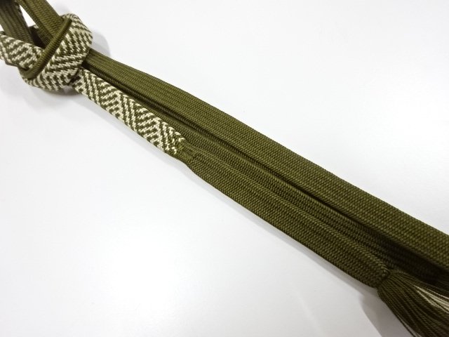 JAPANESE KIMONO / HAND-TIED OBIJIME CORD 
